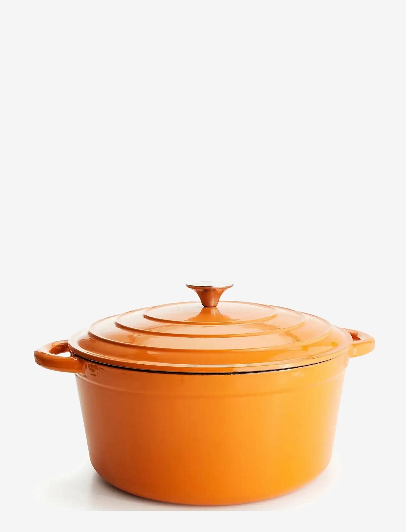 Jernverket Jernverket Large Cast Iron Casserole 7 L Orange - Orange - 7 L