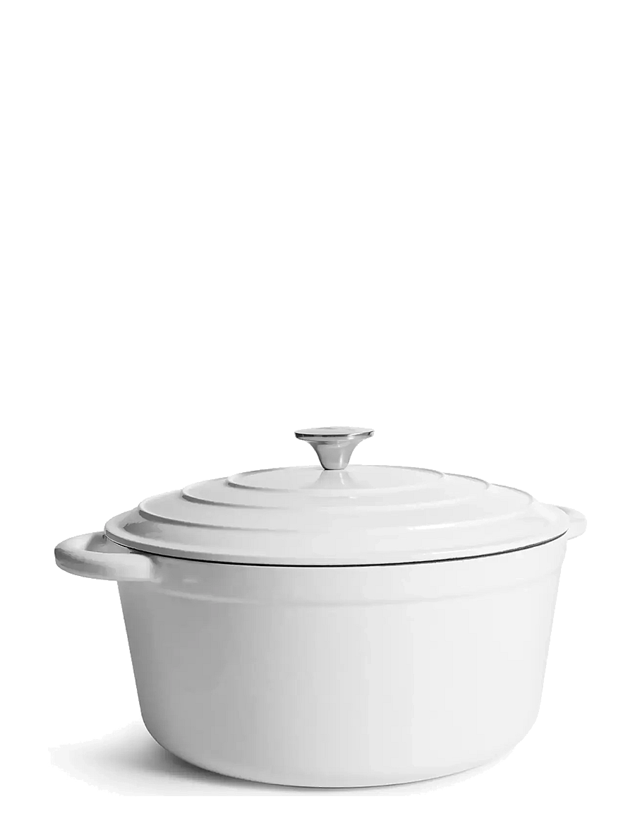 Jernverket - JERNVERKET CAST IRON CASSEROLE BLANCO 7 L - blanco - 0