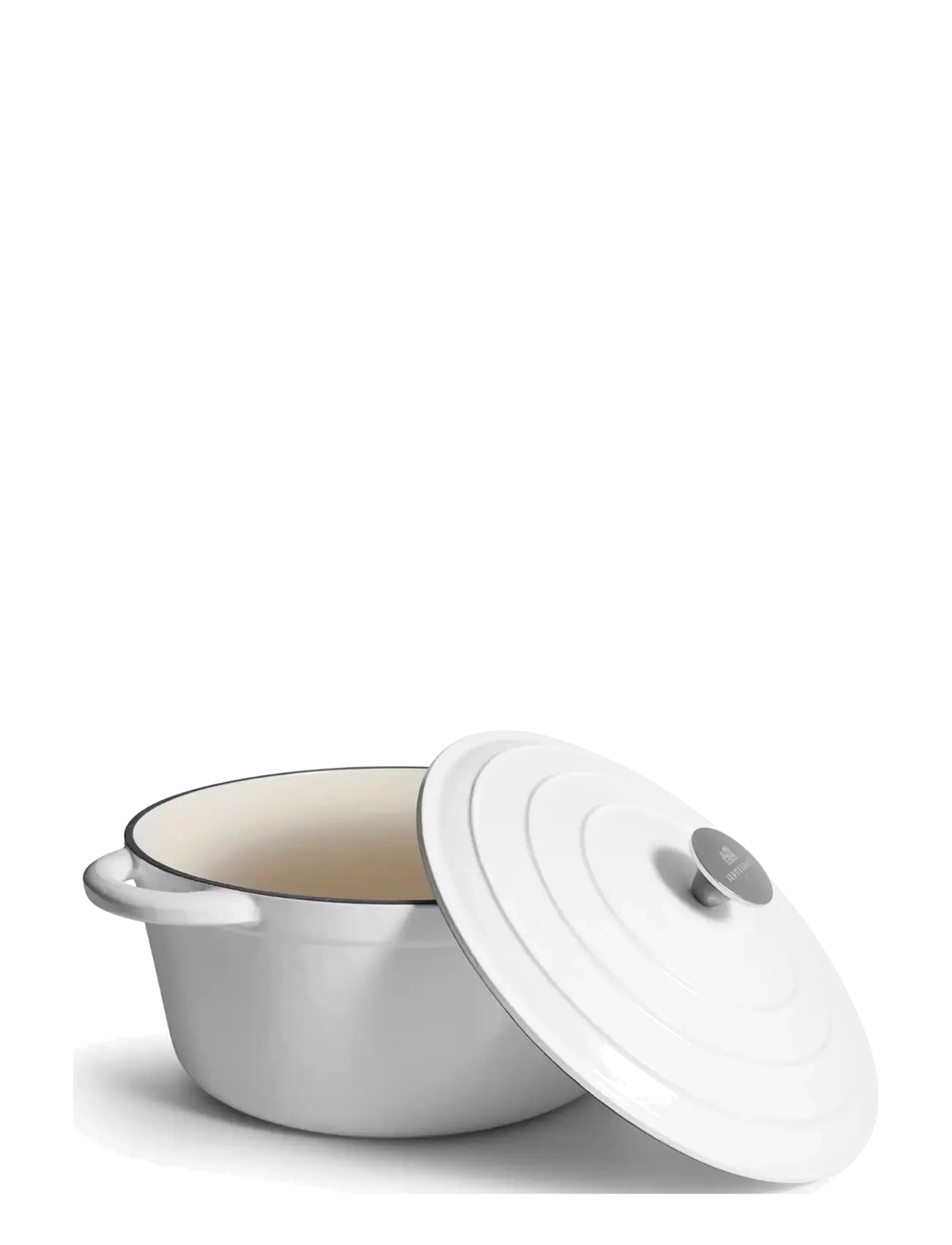 Jernverket - JERNVERKET CAST IRON CASSEROLE BLANCO 7 L - blanco - 1