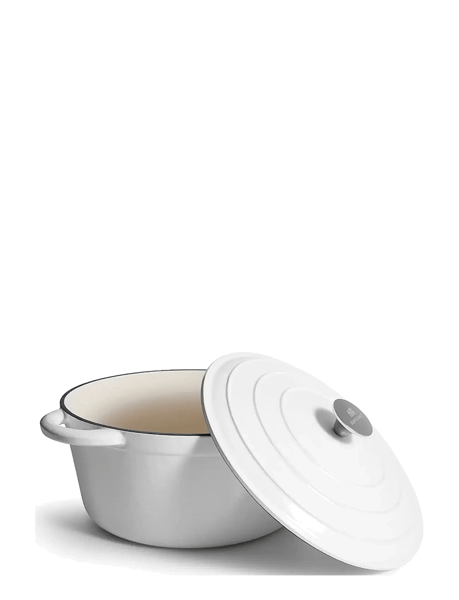 Jernverket - JERNVERKET CAST IRON CASSEROLE BLANCO 7 L - blanco - 1