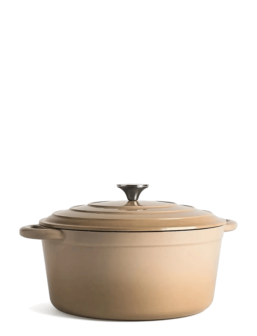 Jernverket - JERNVERKET CAST IRON CASSEROLE 7 L CREAM WHITE - malmist potid - cream white - 0
