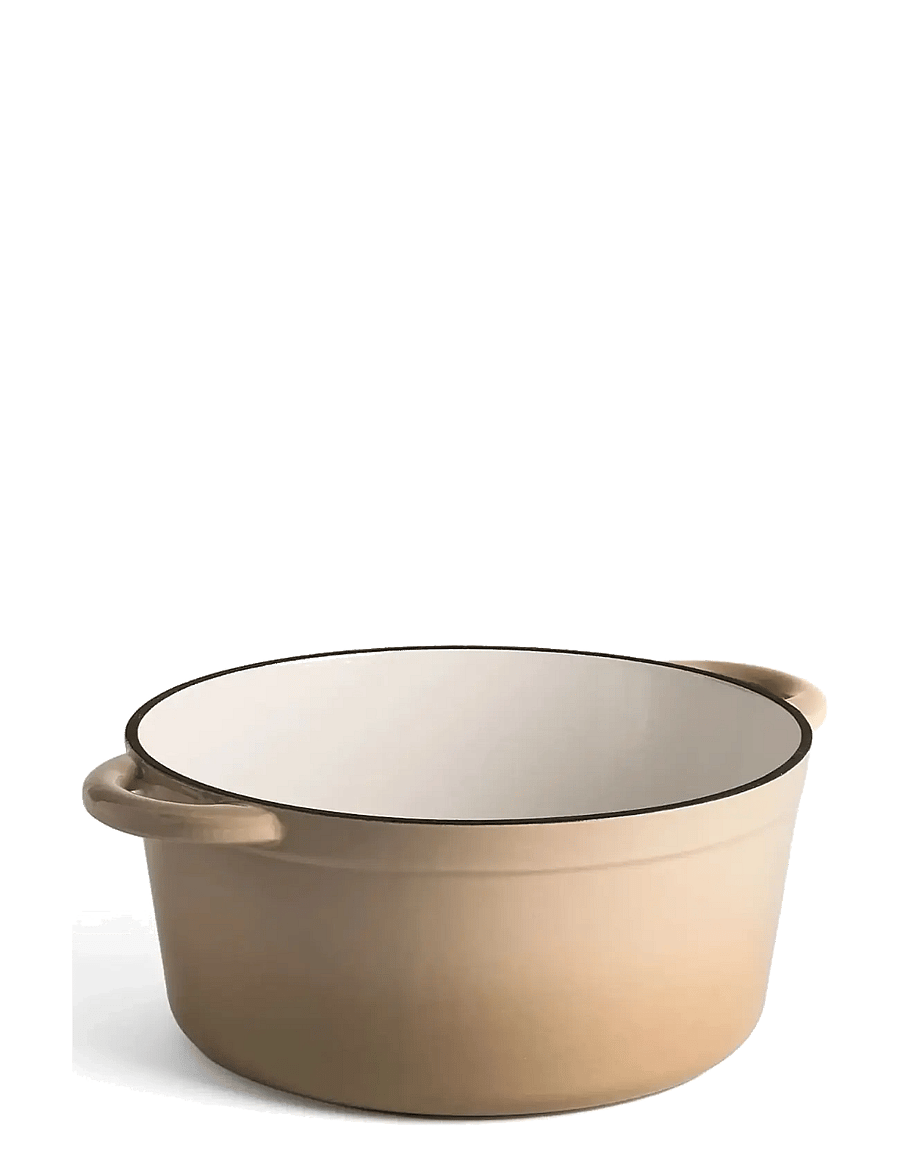 Jernverket - JERNVERKET CAST IRON CASSEROLE 7 L CREAM WHITE - malmist potid - cream white - 3