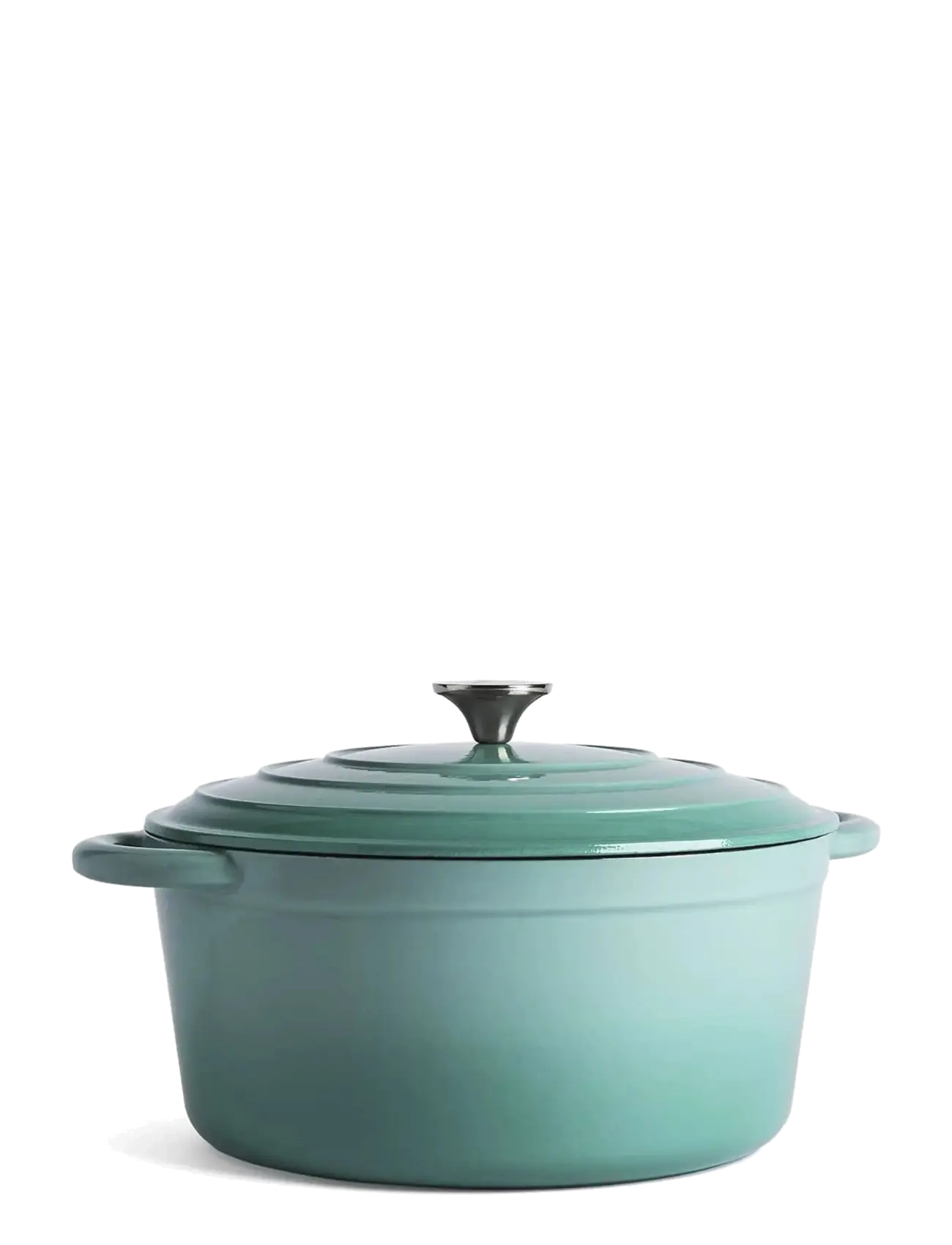 Jernverket JERNVERKET CAST IRON CASSEROLE 7 L RETRO GREEN - Töpfe Saucenpfannen - RETRO GREEN / green