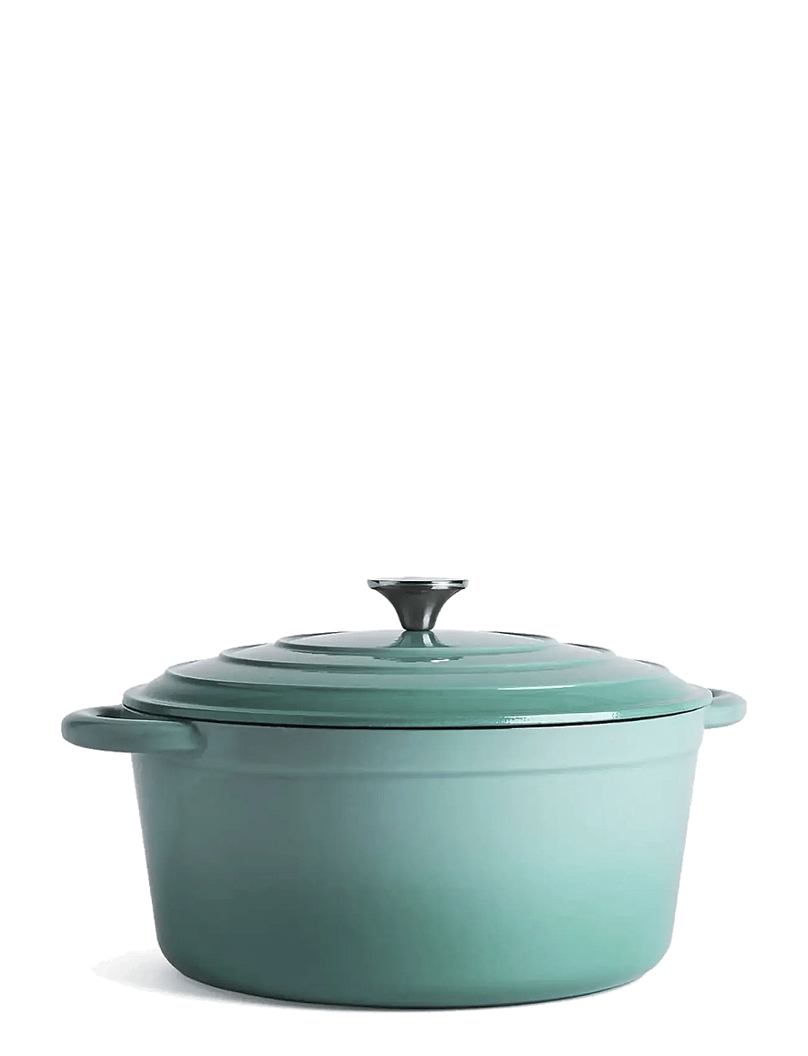Jernverket - JERNVERKET CAST IRON CASSEROLE 7 L RETRO GREEN - retro green - 0