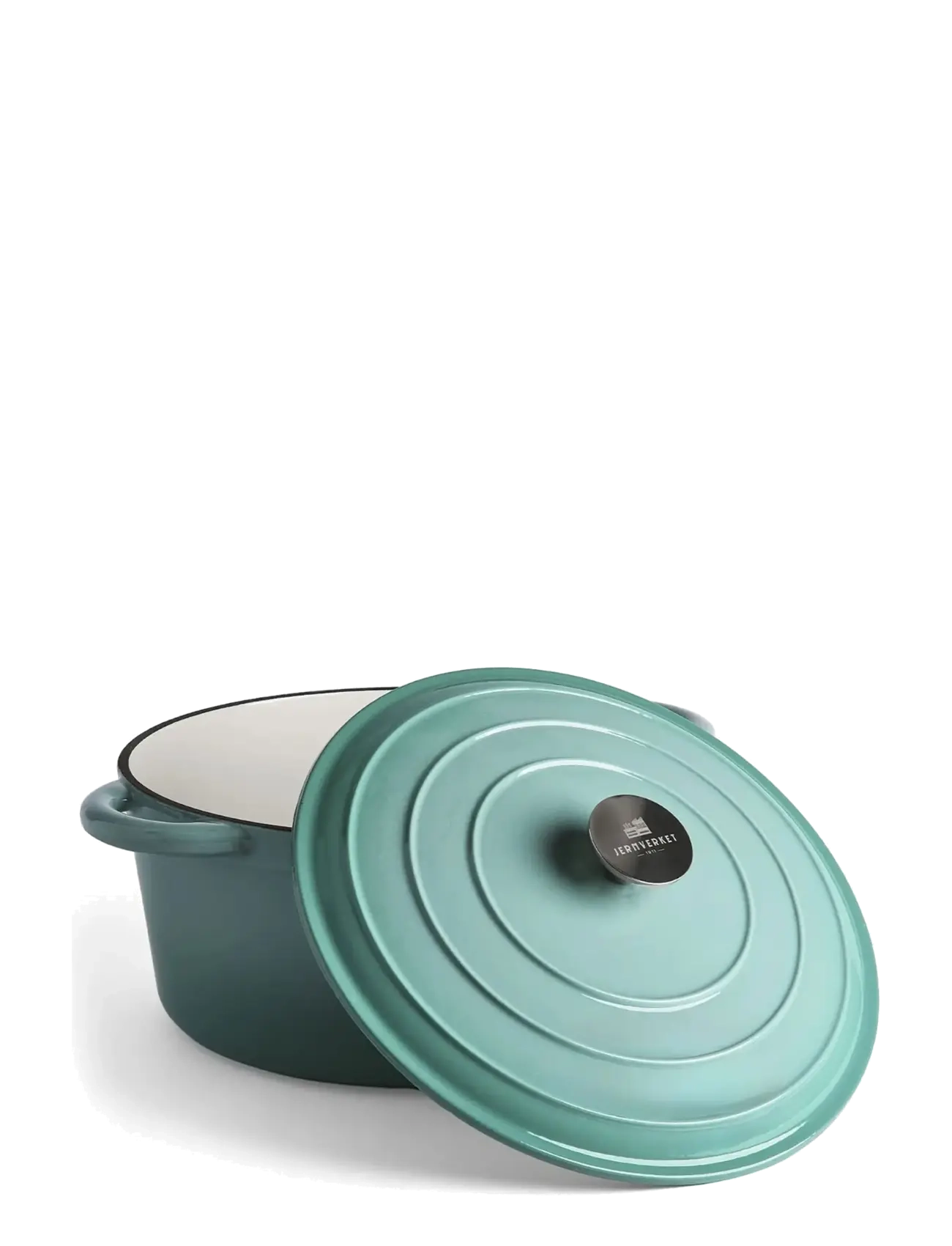 Jernverket - JERNVERKET CAST IRON CASSEROLE 7 L RETRO GREEN - retro green - 1