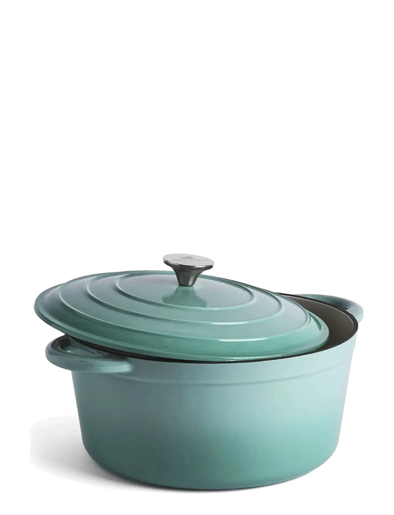 Jernverket - JERNVERKET CAST IRON CASSEROLE 7 L RETRO GREEN - retro green - 2