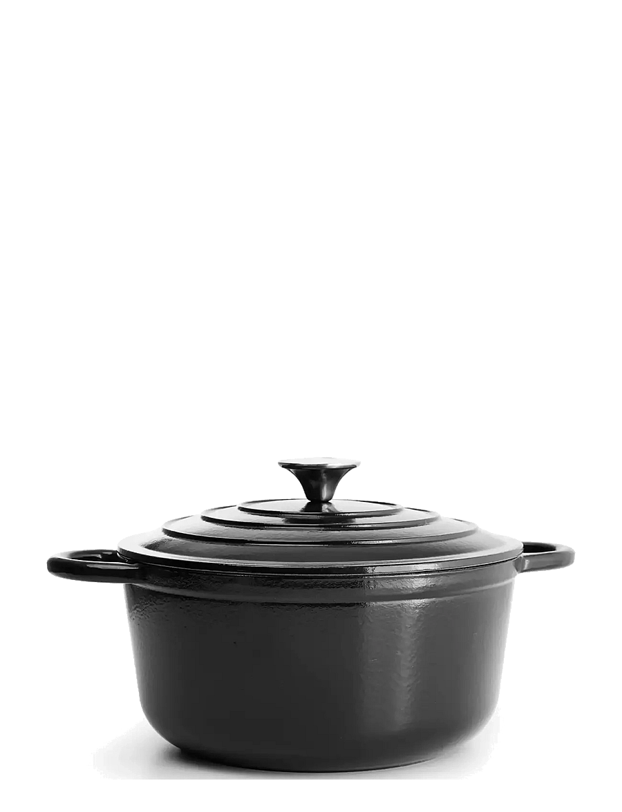 Jernverket - JERNVERKET CAST IRON CASSEROLE 4.2 L MATTE BLACK - matte black - 0