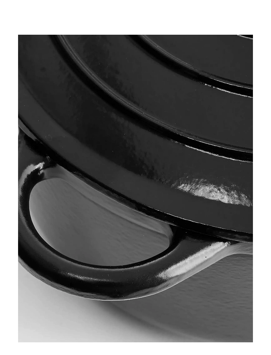 Jernverket - JERNVERKET CAST IRON CASSEROLE 4.2 L MATTE BLACK - matte black - 2