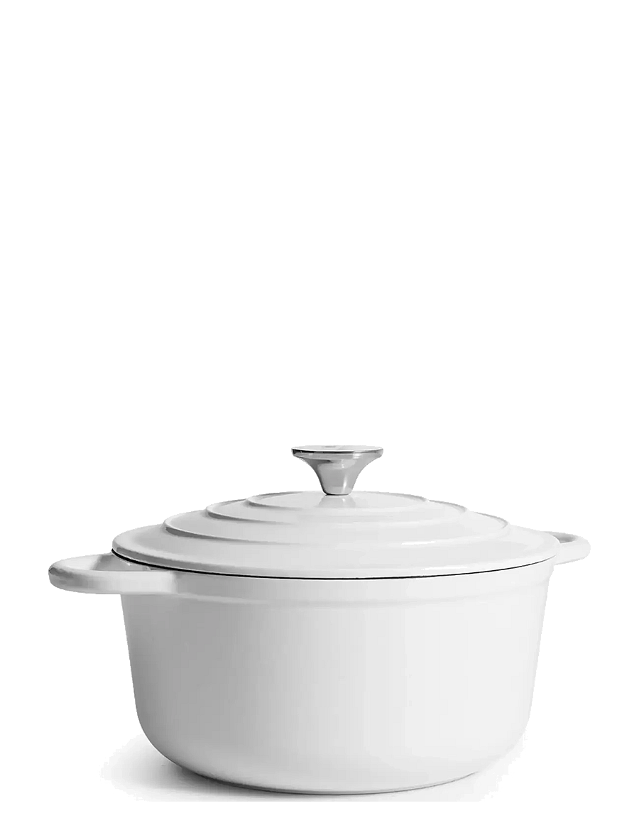 Jernverket - JERNVERKET CAST IRON CASSEROLE BLANCO 4.2 L - white - 0