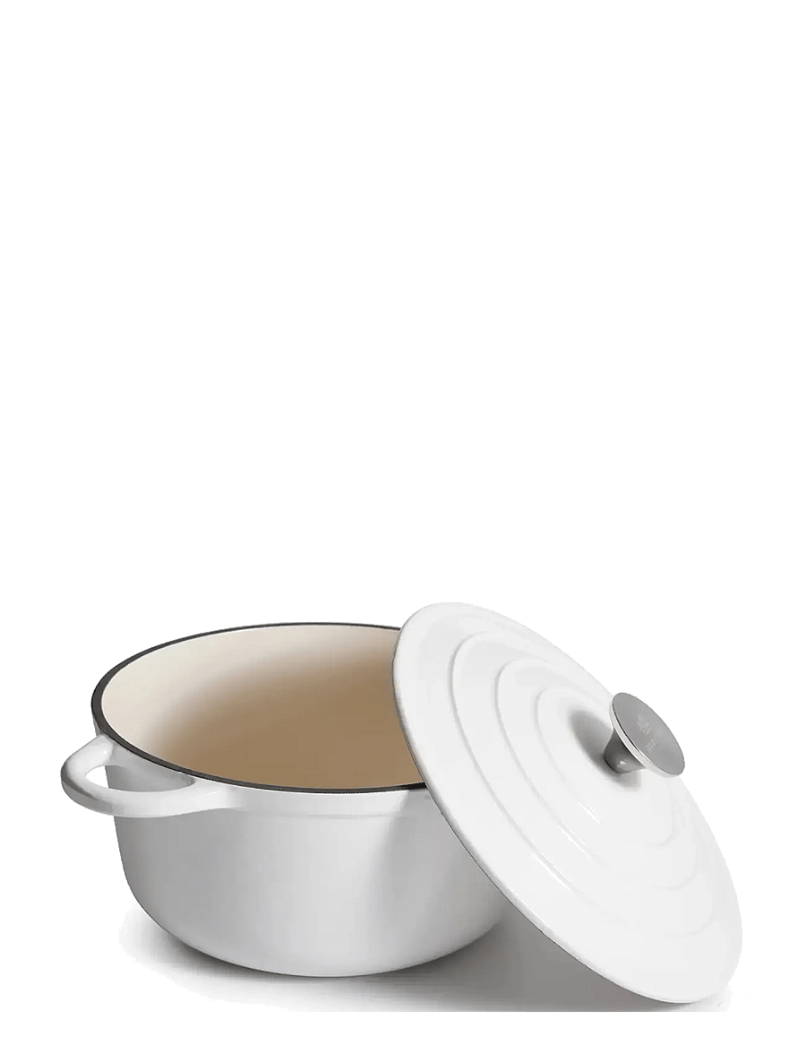Jernverket - JERNVERKET CAST IRON CASSEROLE BLANCO 4.2 L - white - 1