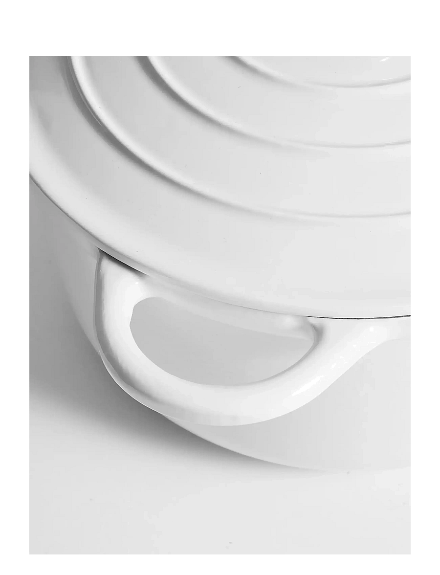 Jernverket - JERNVERKET CAST IRON CASSEROLE BLANCO 4.2 L - white - 2