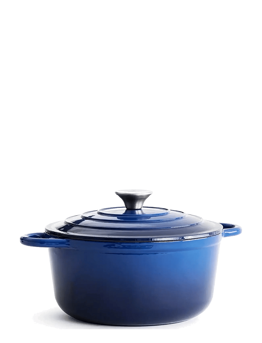 Jernverket - JERNVERKET CAST IRON CASSEROLE BLUE 4.2 L - blue - 0