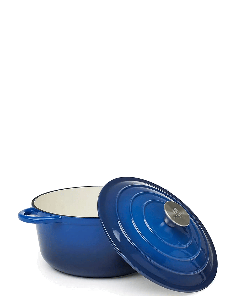 Jernverket - JERNVERKET CAST IRON CASSEROLE BLUE 4.2 L - blue - 1