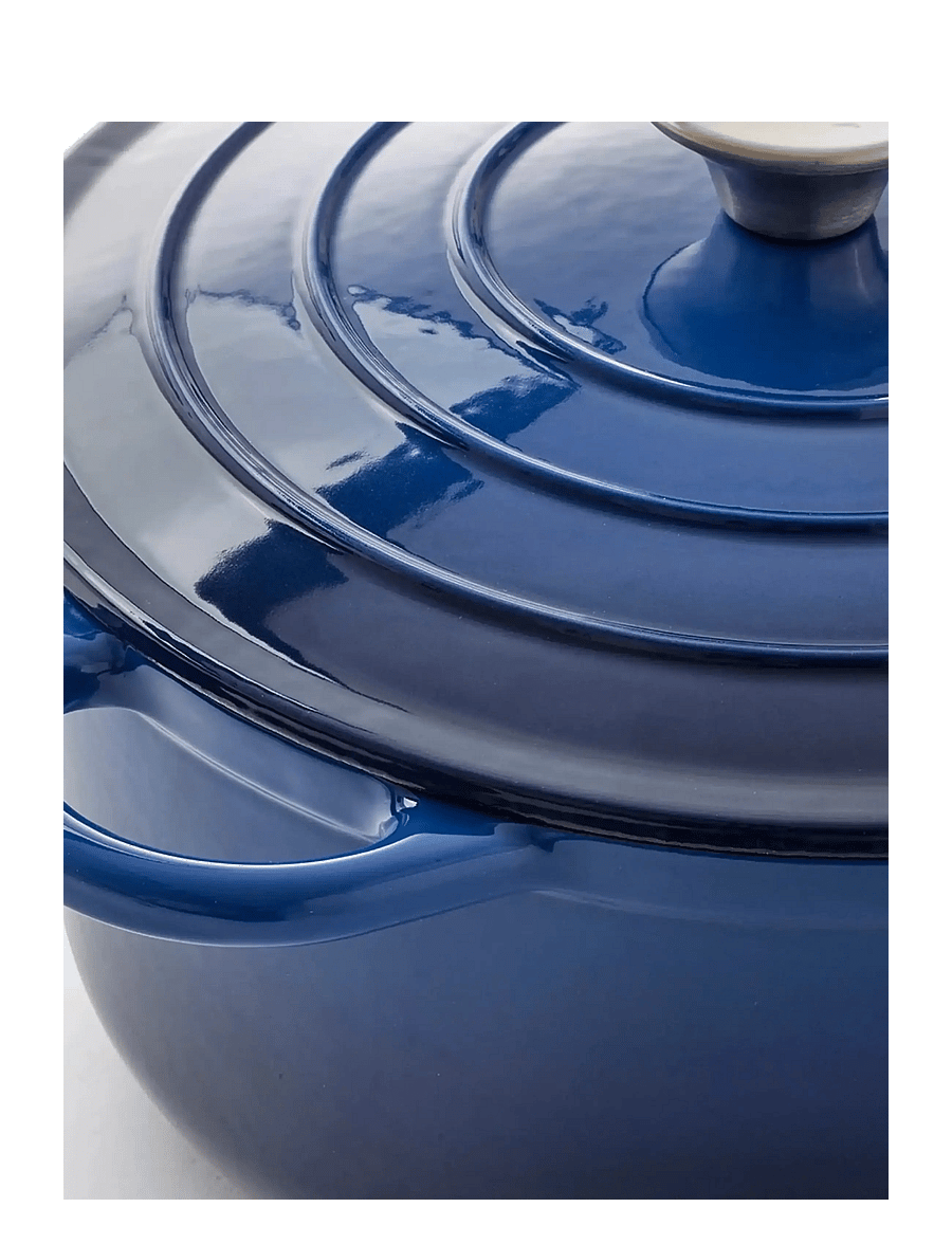 Jernverket - JERNVERKET CAST IRON CASSEROLE BLUE 4.2 L - blue - 3