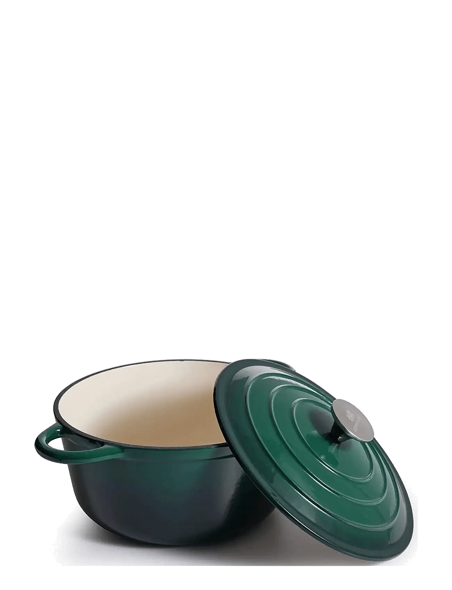 Jernverket - JERNVERKET CAST IRON CASSEROLE 4.2 L GREEN - green - 1