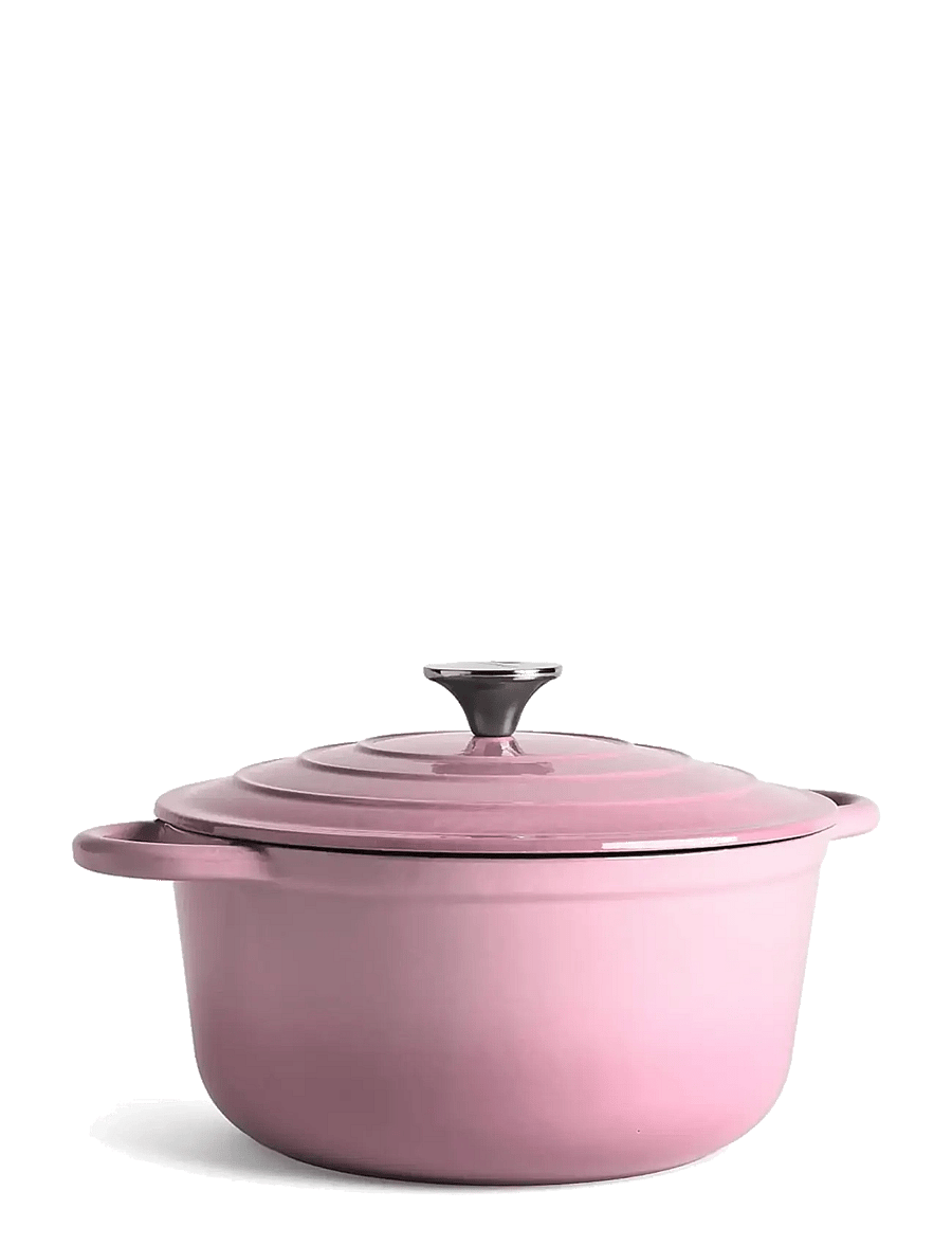 Jernverket - JERNVERKET CAST IRON CASSEROLE 4.2 L RETRO PINK - retro pink - 0