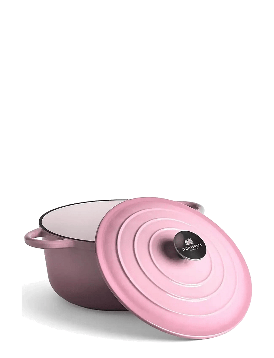 Jernverket - JERNVERKET CAST IRON CASSEROLE 4.2 L RETRO PINK - retro pink - 2