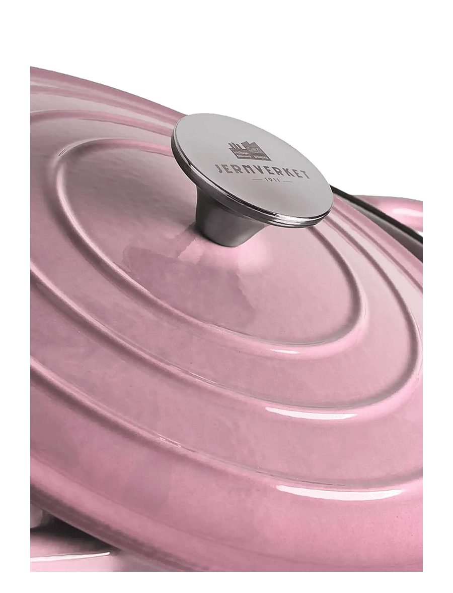 Jernverket - JERNVERKET CAST IRON CASSEROLE 4.2 L RETRO PINK - retro pink - 4
