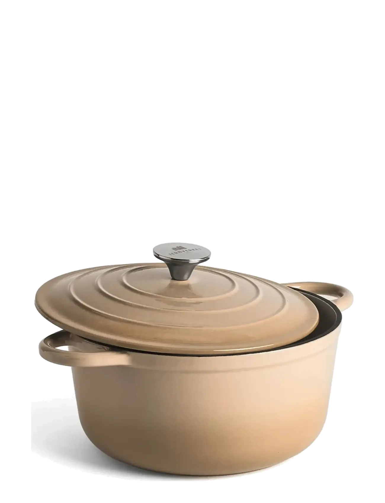 Jernverket - JERNVERKET CAST IRON CASSEROLE 4.2 L CREAM WHITE - cream white - 1