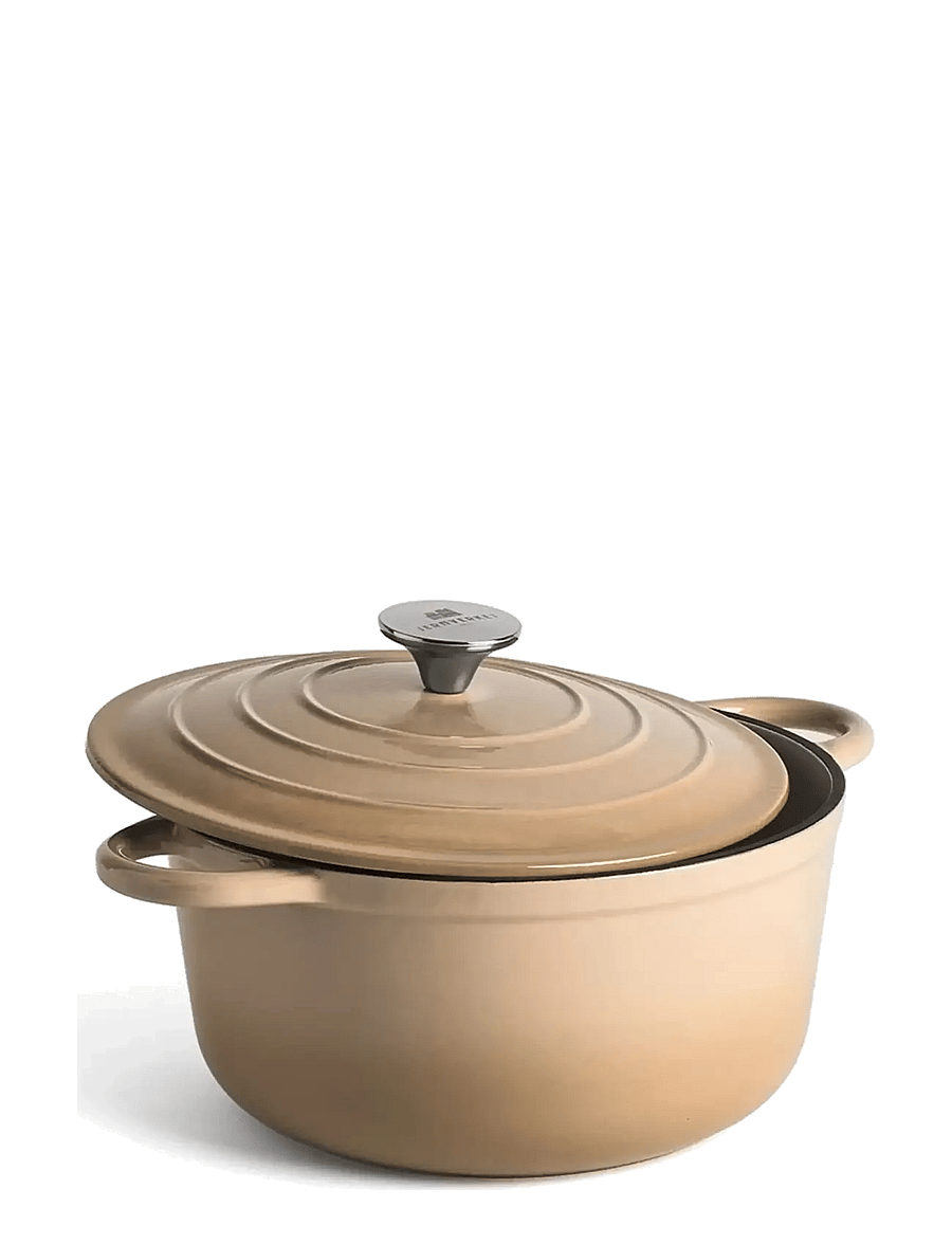 Jernverket - JERNVERKET CAST IRON CASSEROLE 4.2 L CREAM WHITE - cream white - 1