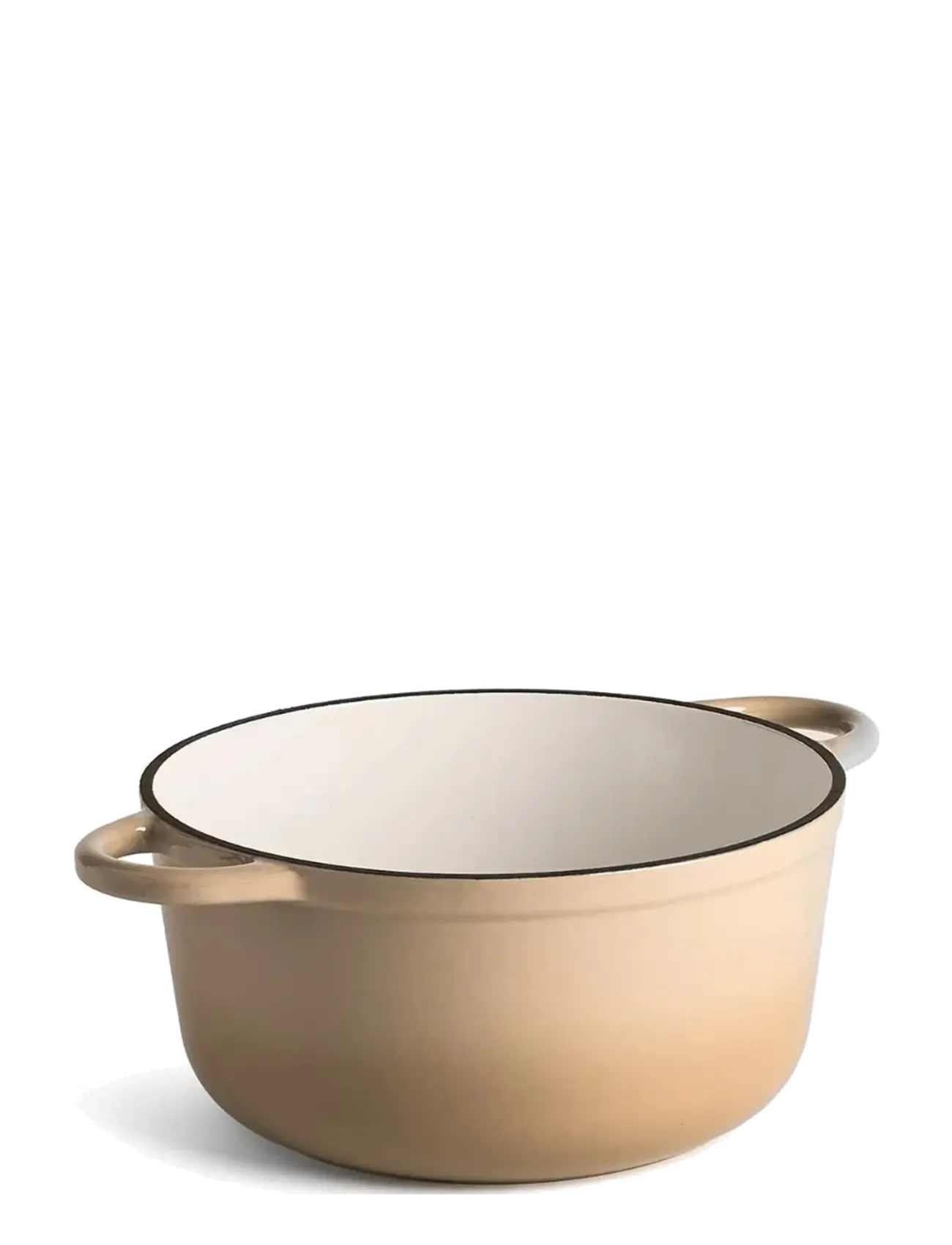 Jernverket - JERNVERKET CAST IRON CASSEROLE 4.2 L CREAM WHITE - cream white - 3