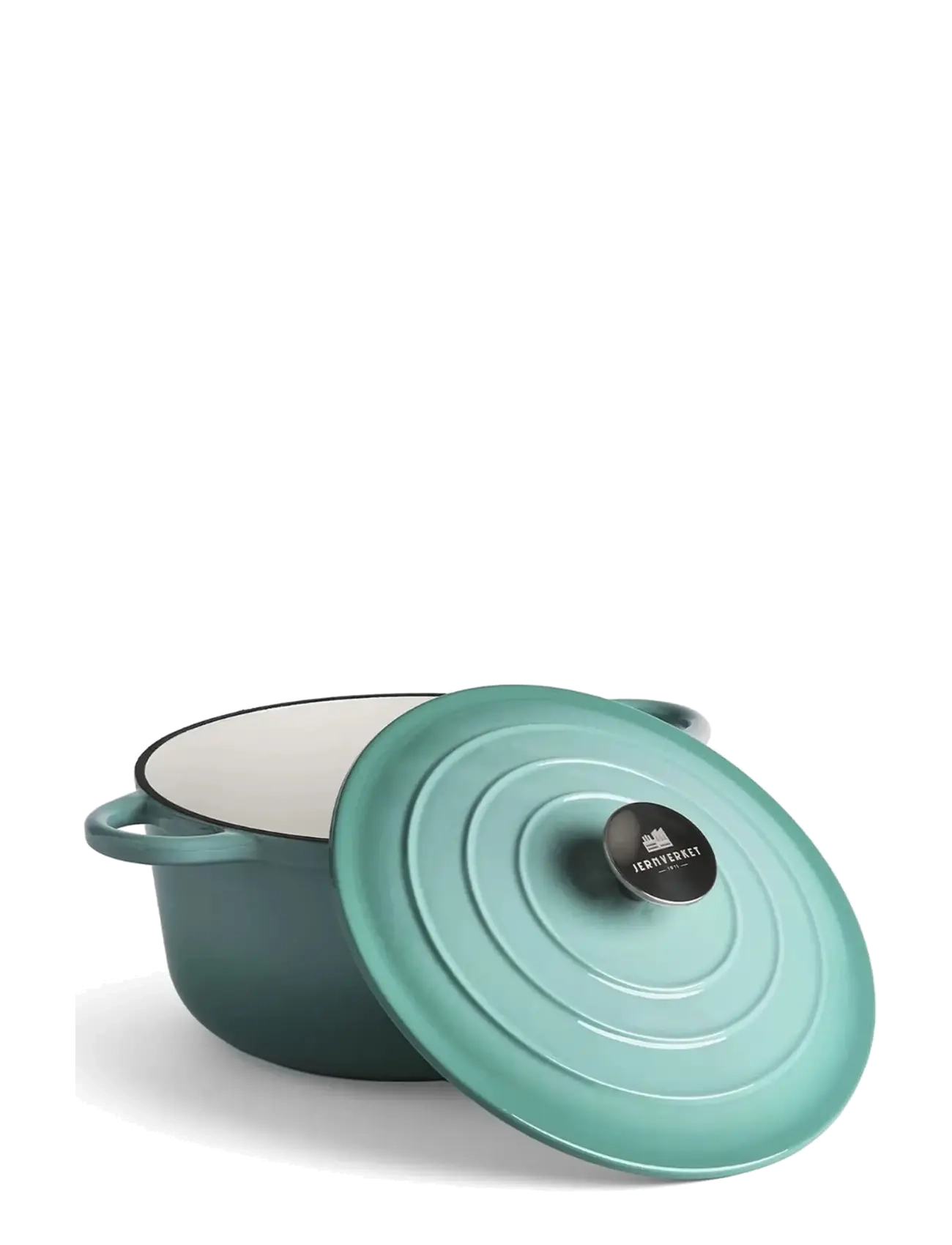 Jernverket - JERNVERKET CAST IRON CASSEROLE 4.2 L RETRO GREEN - retro green - 2