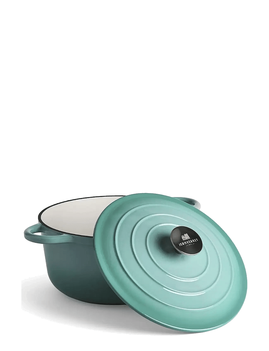 Jernverket - JERNVERKET CAST IRON CASSEROLE 4.2 L RETRO GREEN - retro green - 2