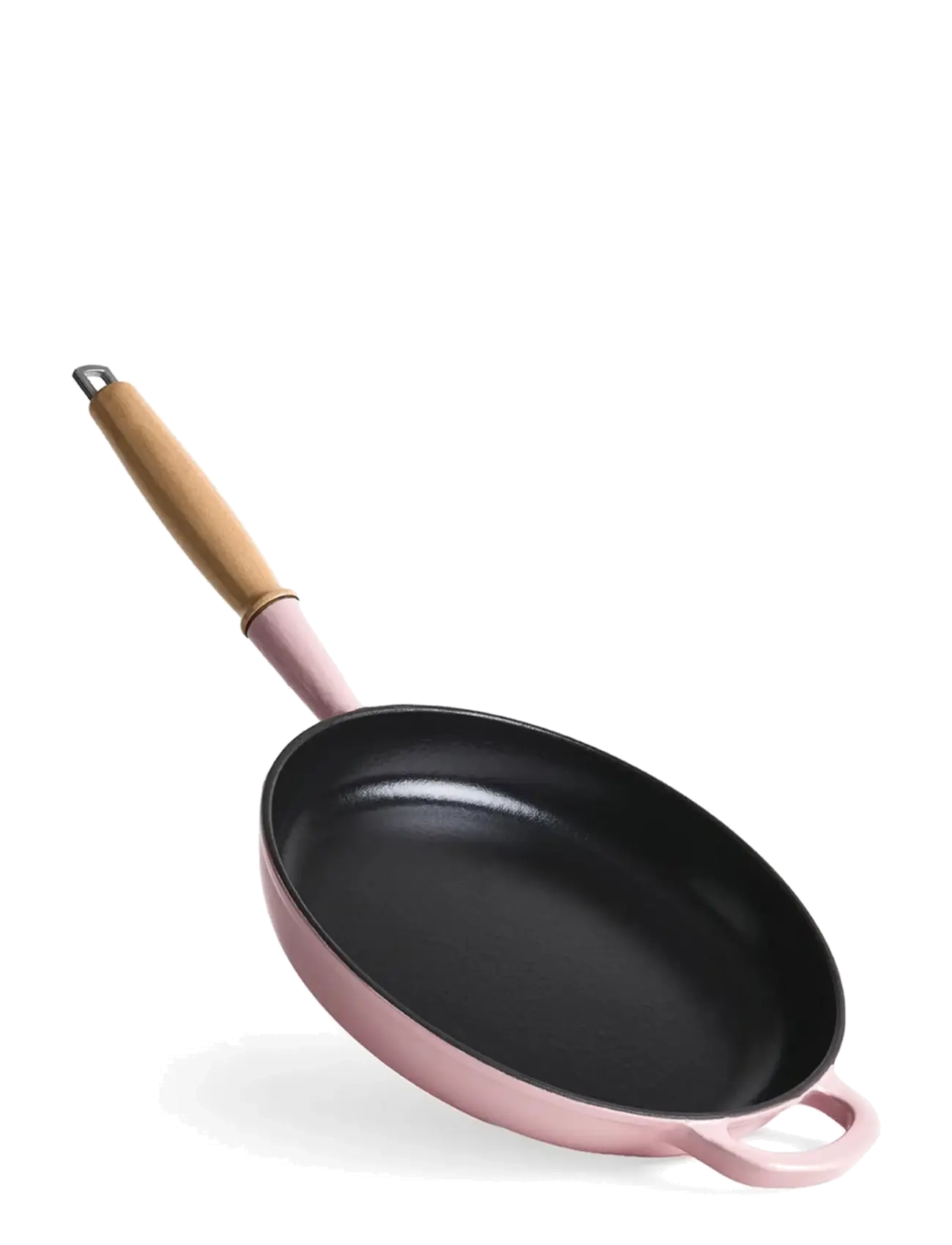Jernverket JERNVERKET FRYING PAN 28 CM WITH WOOD HANDLE PINK - Jernverket - PINK / pink/rose