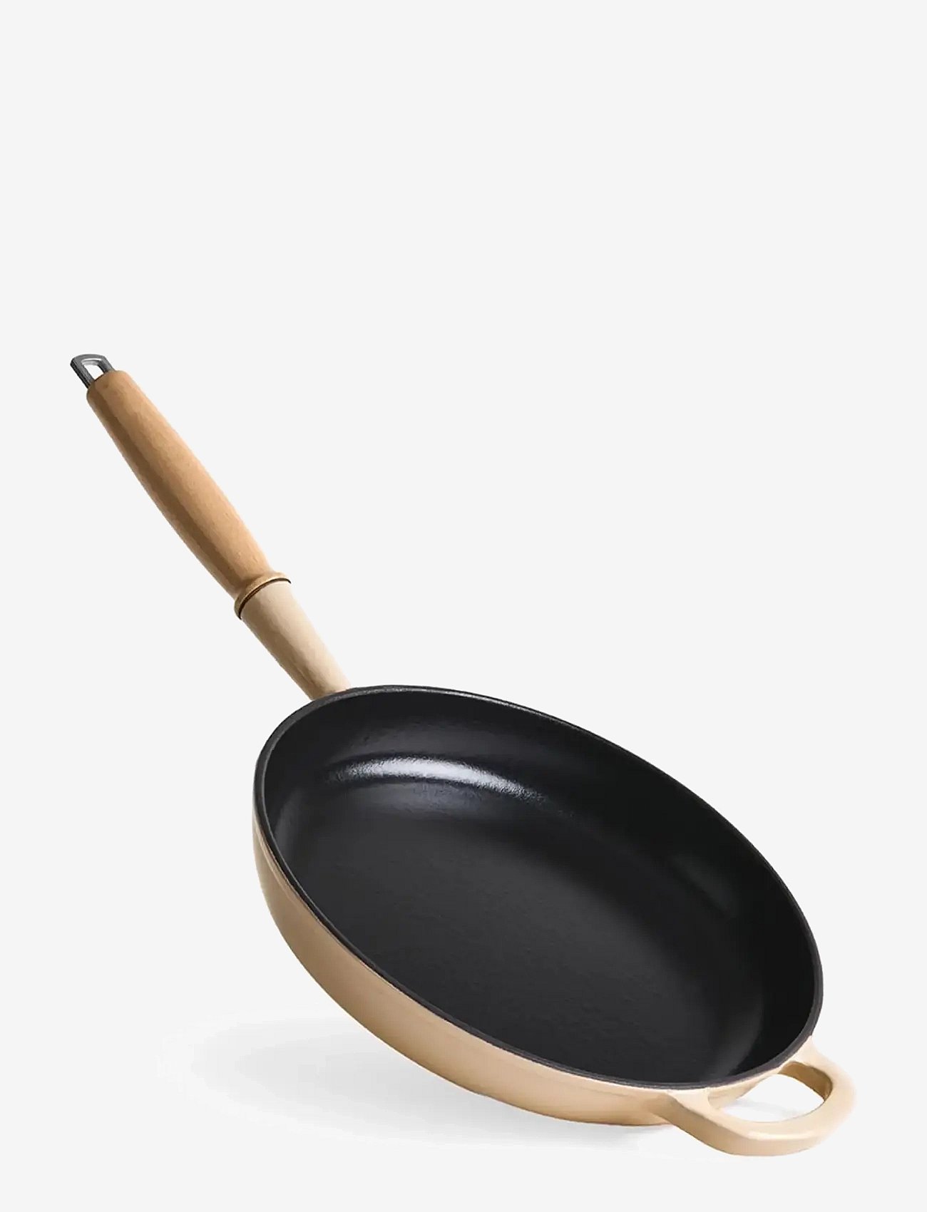 Jernverket Jernverket Frying Pan 28 Cm With Wood Handle Cream White - Cream - 28 CM