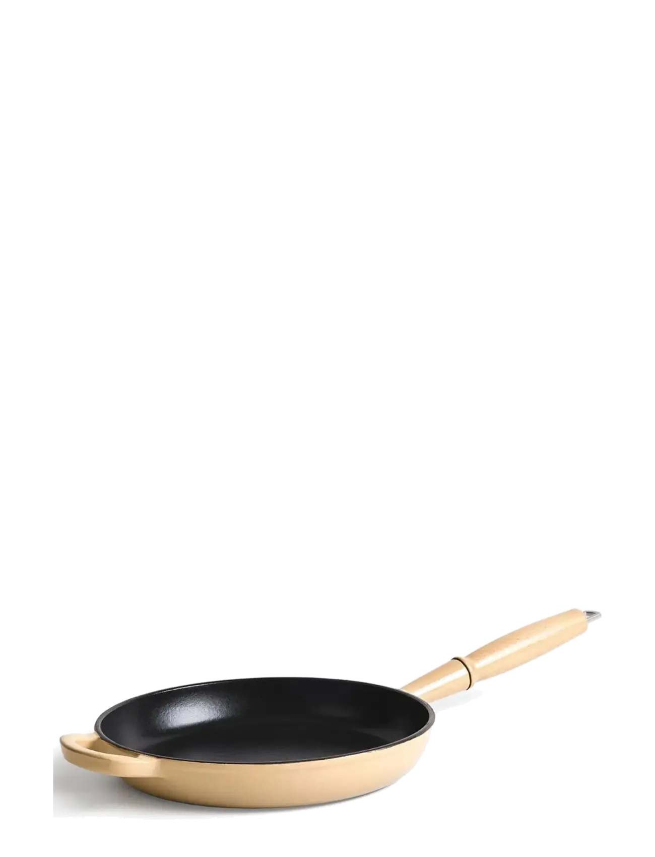 Jernverket - JERNVERKET FRYING PAN 28 CM WITH WOOD HANDLE CREAM WHITE - cream white - 1
