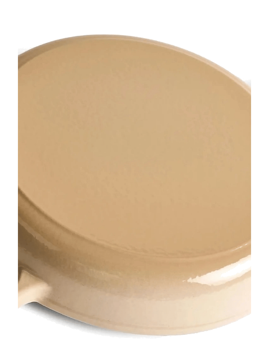 Jernverket - JERNVERKET FRYING PAN 28 CM WITH WOOD HANDLE CREAM WHITE - cream white - 4