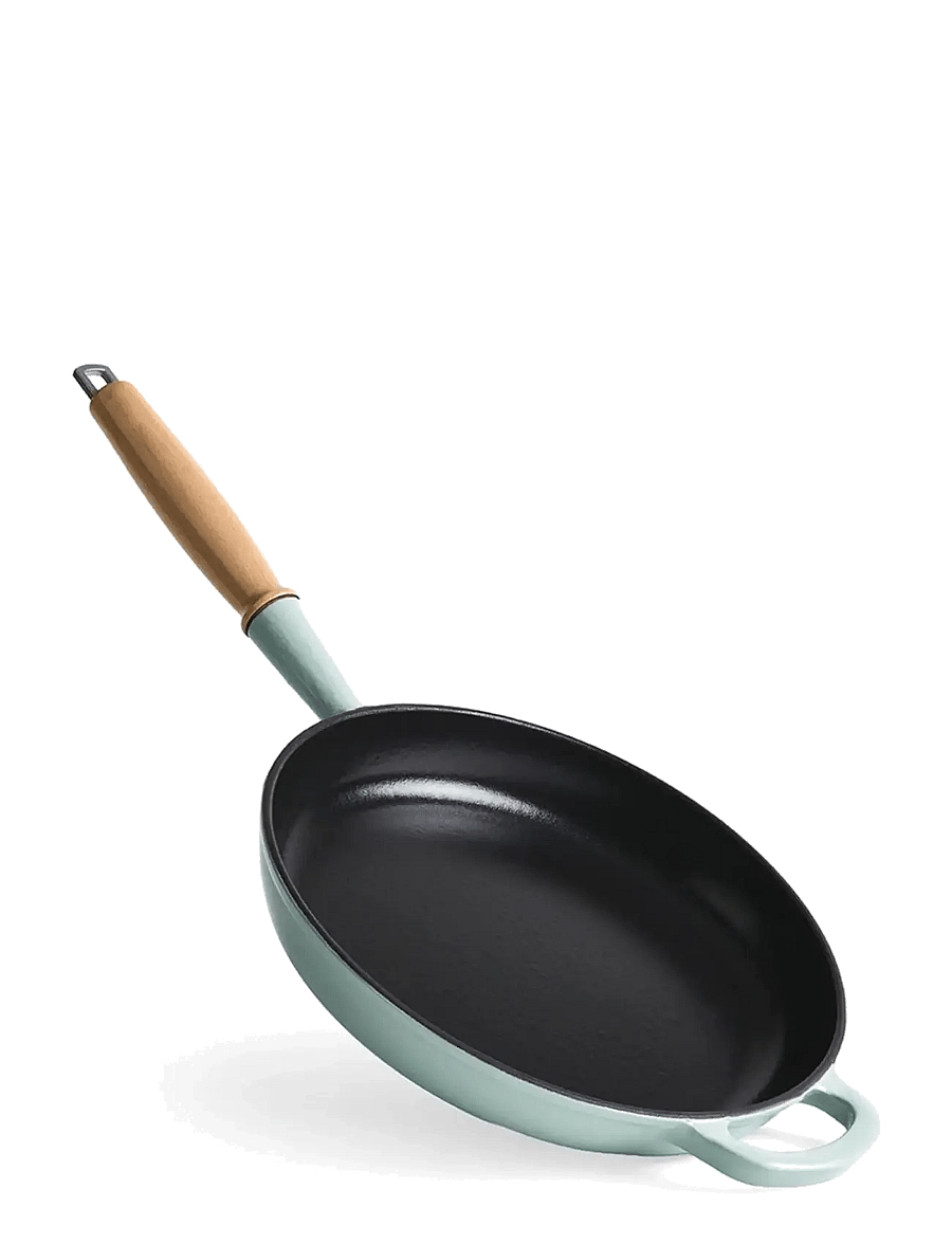Jernverket - JERNVERKET FRYING PAN 28 CM WITH WOOD HANDLE GREEN - green - 0