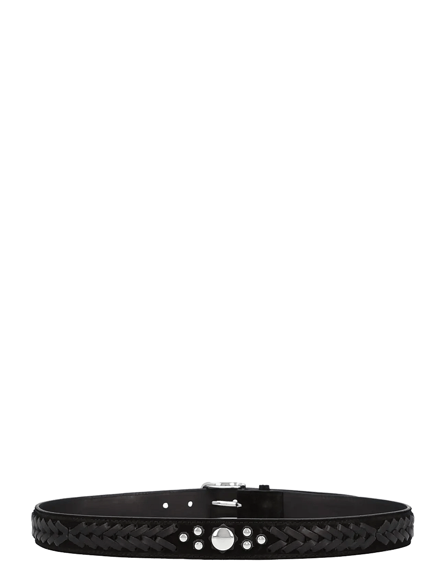 JEROME DREYFUSS - Ceinture Gaucho Belt - odiniai diržai - black - 1