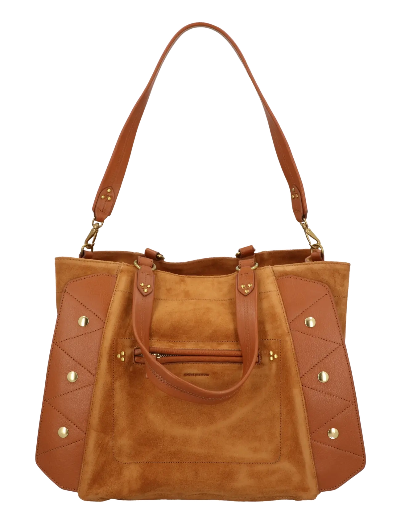 JEROME DREYFUSS Roger Shoulder Bag - Axelremsväskor - BROWN / brown