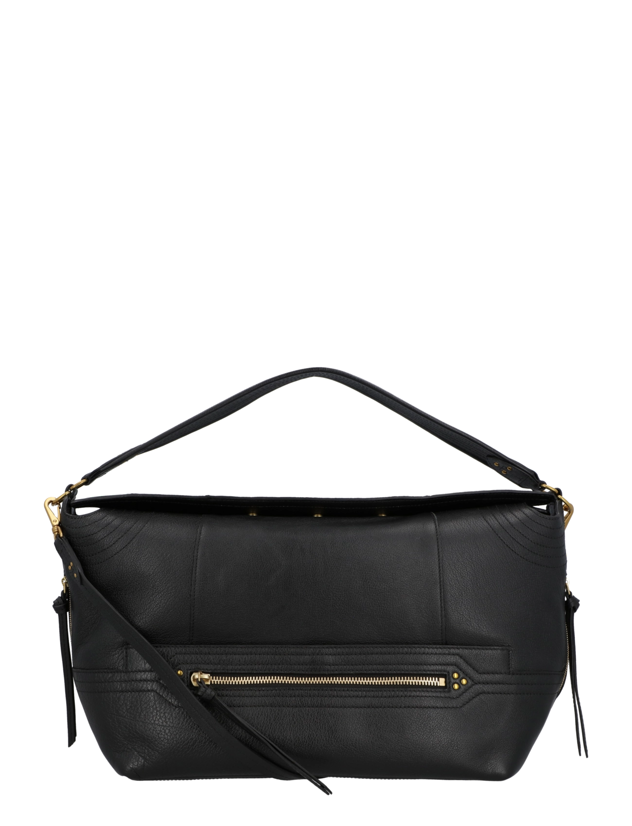 JEROME DREYFUSS Lucky Hobo Large Shoulder Bag - Axelremsväskor - BLACK / black