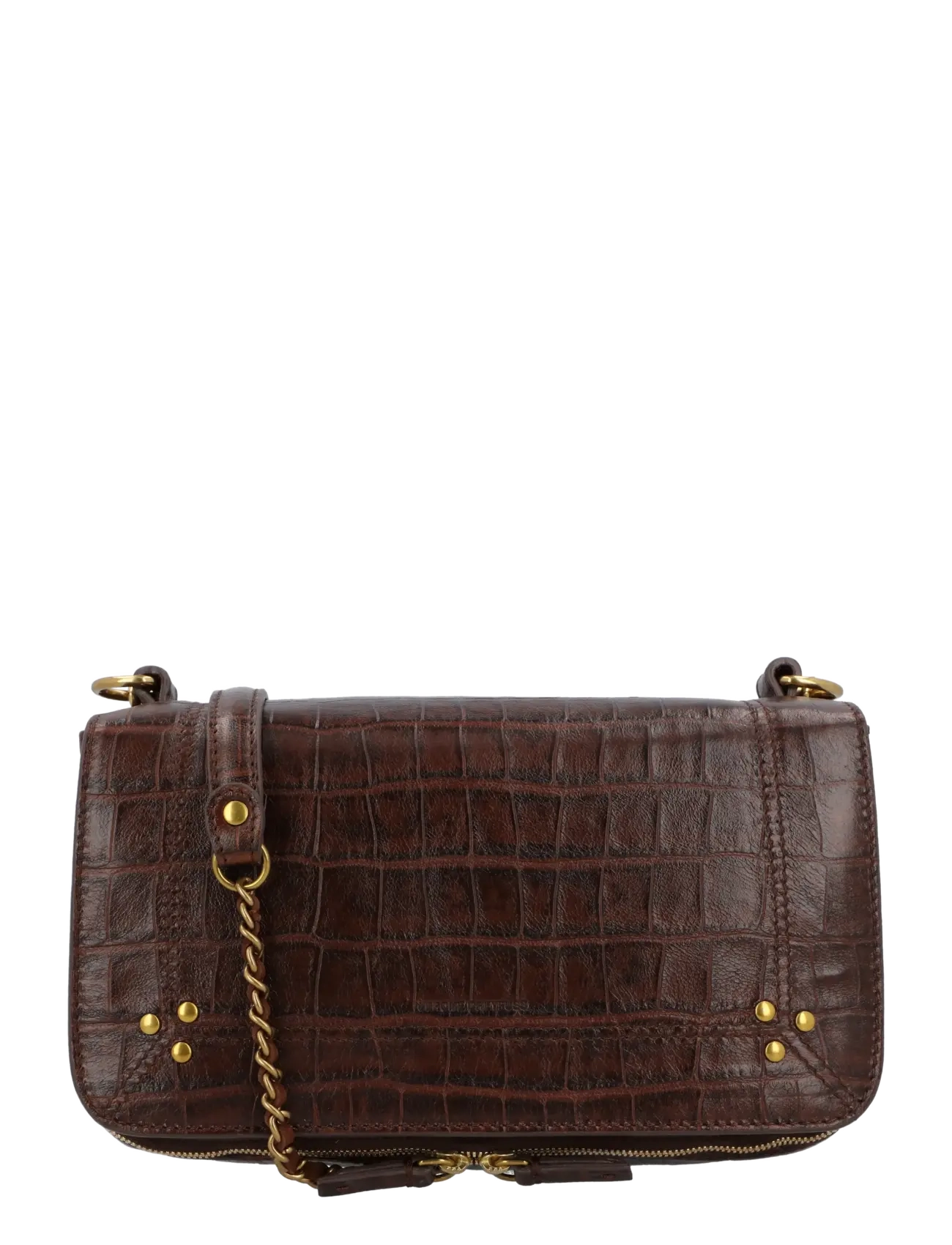 JEROME DREYFUSS Bobi Shoulder Bag - Axelremsväskor - BROWN / brown