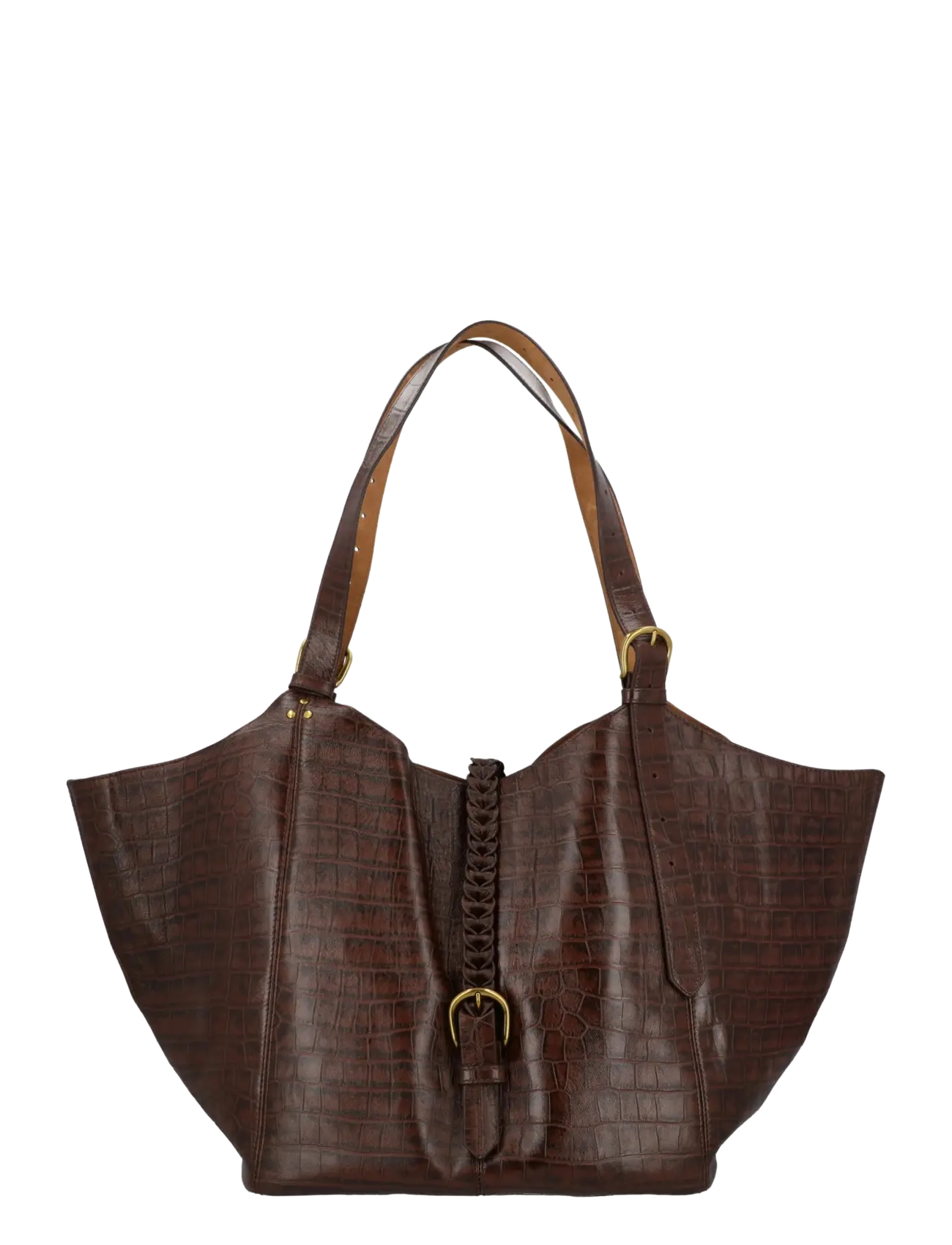 JEROME DREYFUSS Joseph Shoulder Bag - Skuldertasker - BROWN / brown