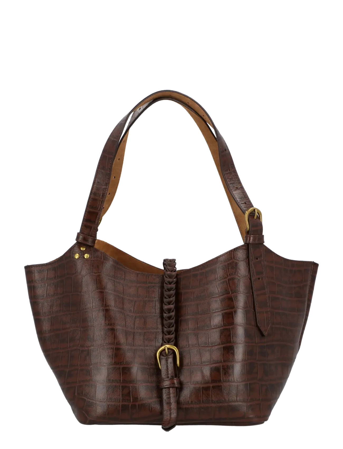 JEROME DREYFUSS Joseph Shoulder Bag - Axelremsväskor - BROWN / brown