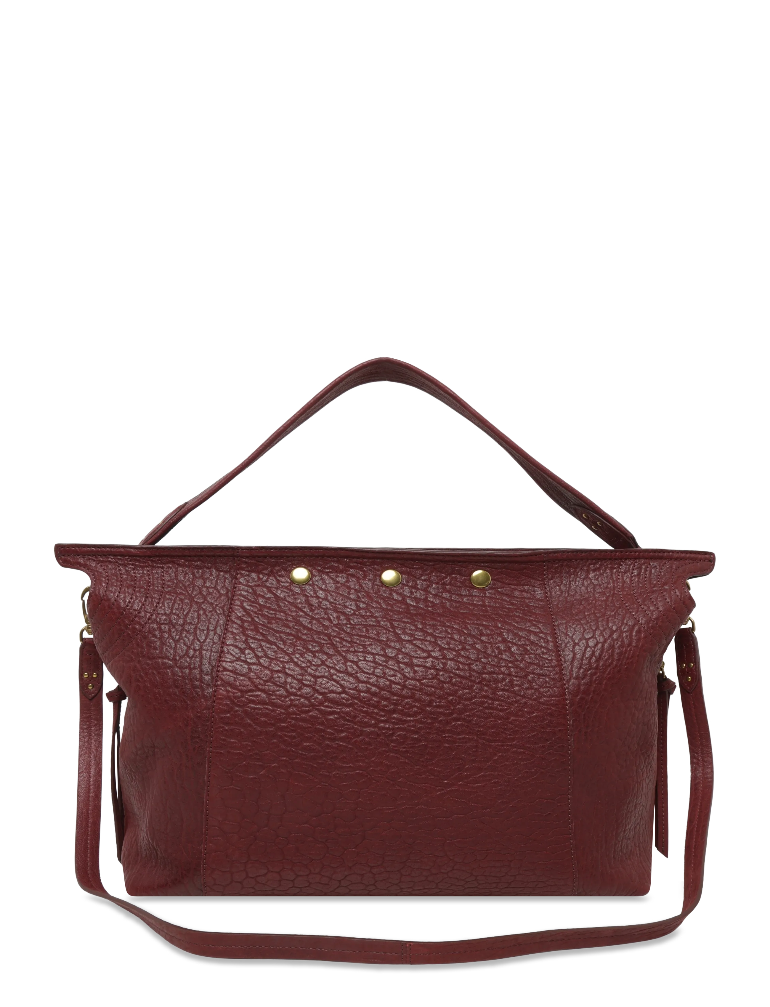 JEROME DREYFUSS Lucky Hobo Large Shoulder Bag - Axelremsväskor - RED / burgundy