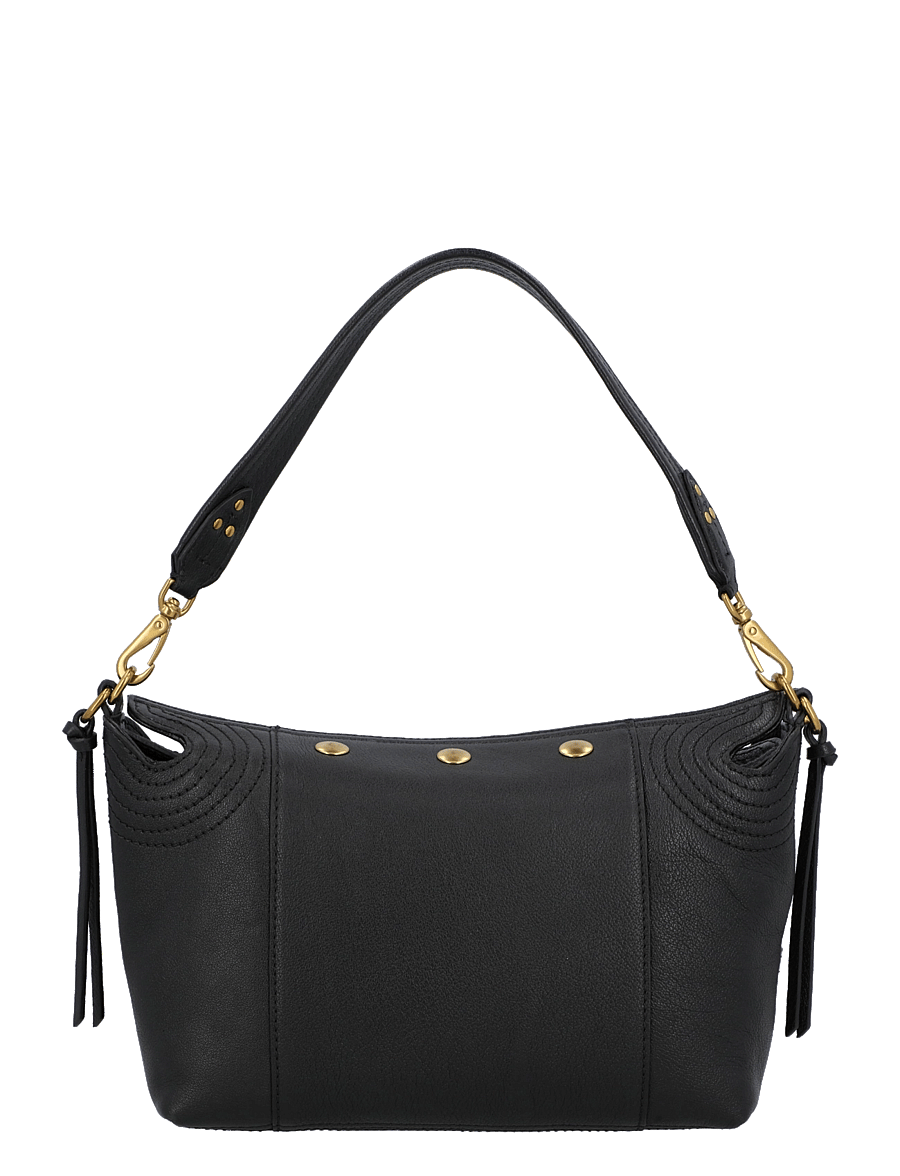 JEROME DREYFUSS - Lucky Hobo Shoulder Bag - black/gold - 1