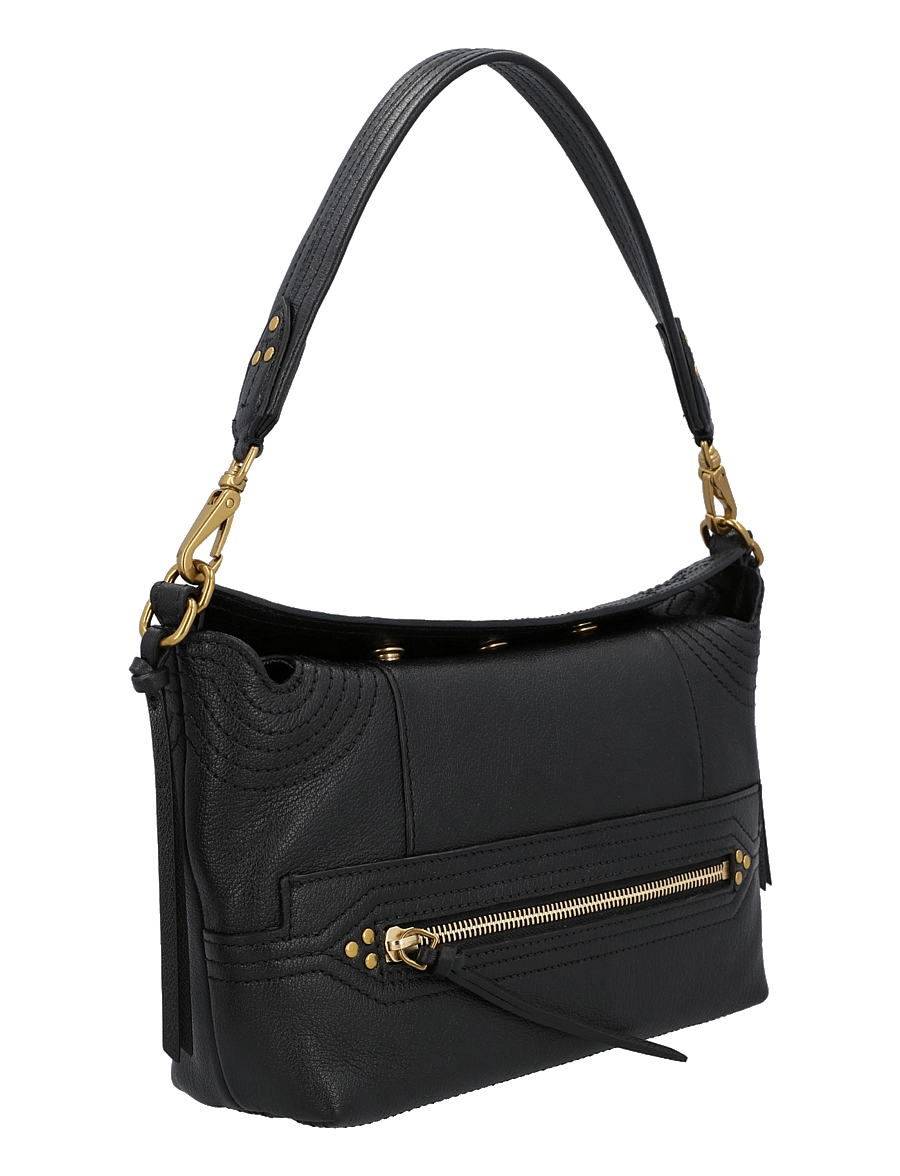 JEROME DREYFUSS - Lucky Hobo Shoulder Bag - black/gold - 2