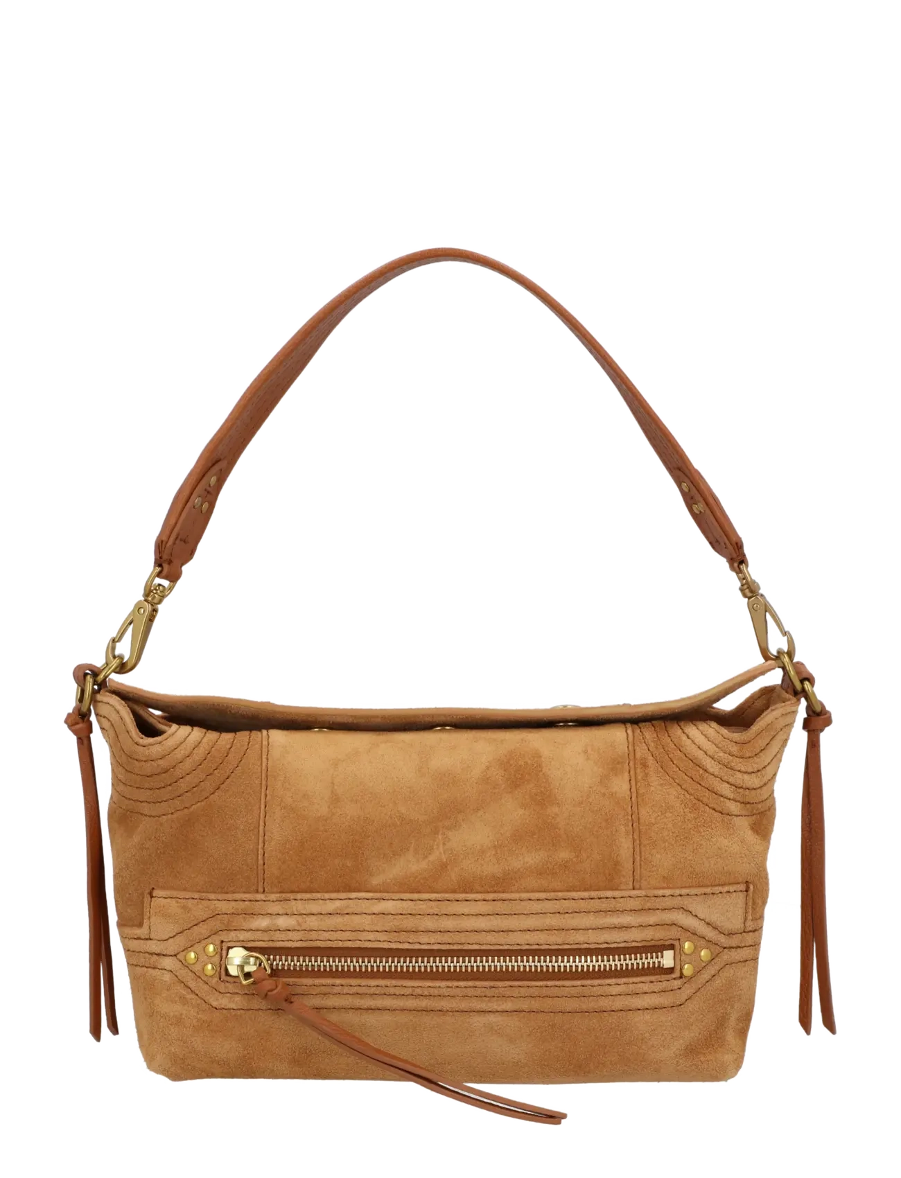 JEROME DREYFUSS Lucky Hobo Shoulder Bag - Axelremsväskor - BROWN / brown