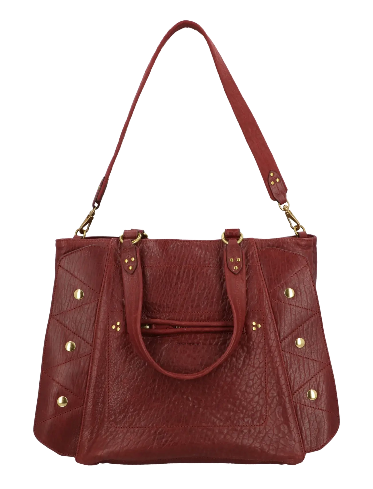 JEROME DREYFUSS Roger Shoulder Bag - Axelremsväskor - RED / red