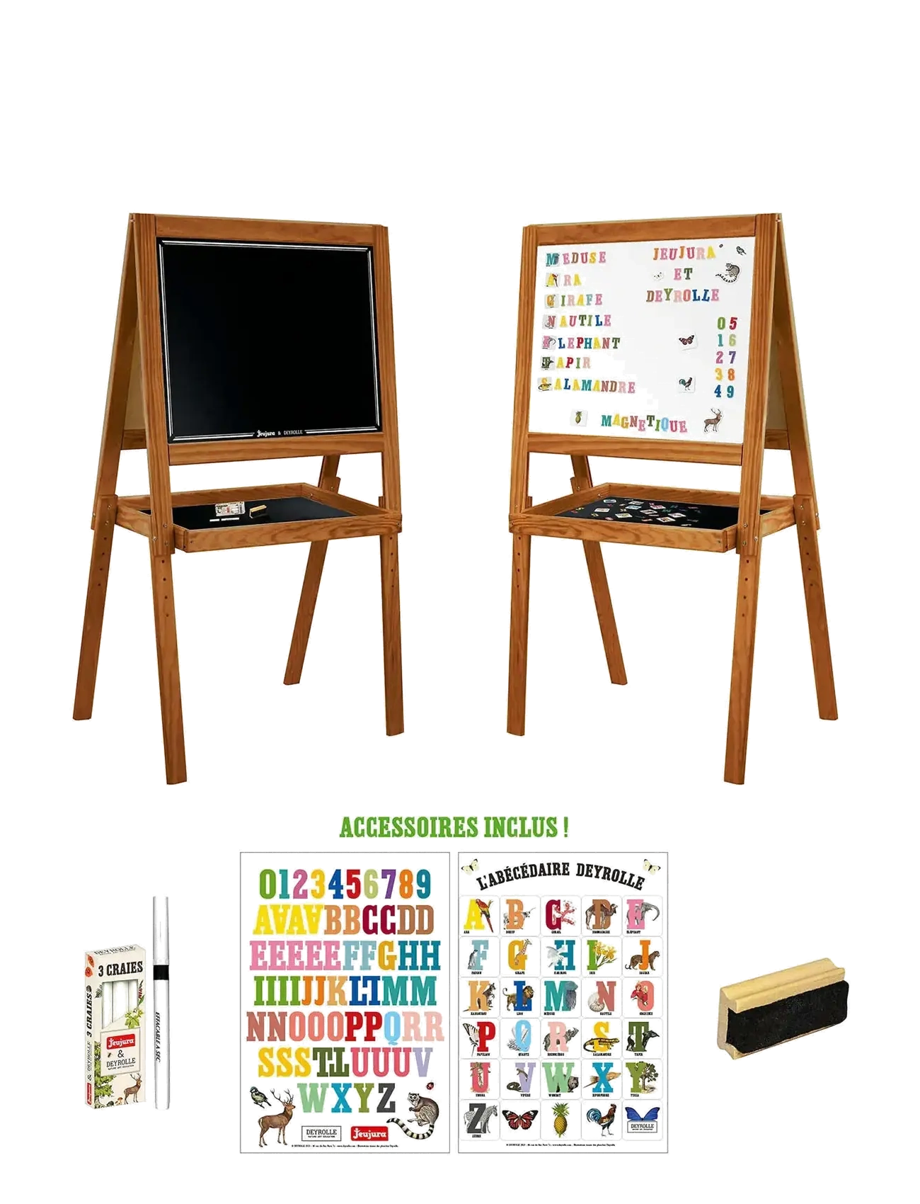 JeuJura - Blackboard - Multifunction 100 cm - Schoolchildrens Deyrolle - zeichenbretter - brown - 1
