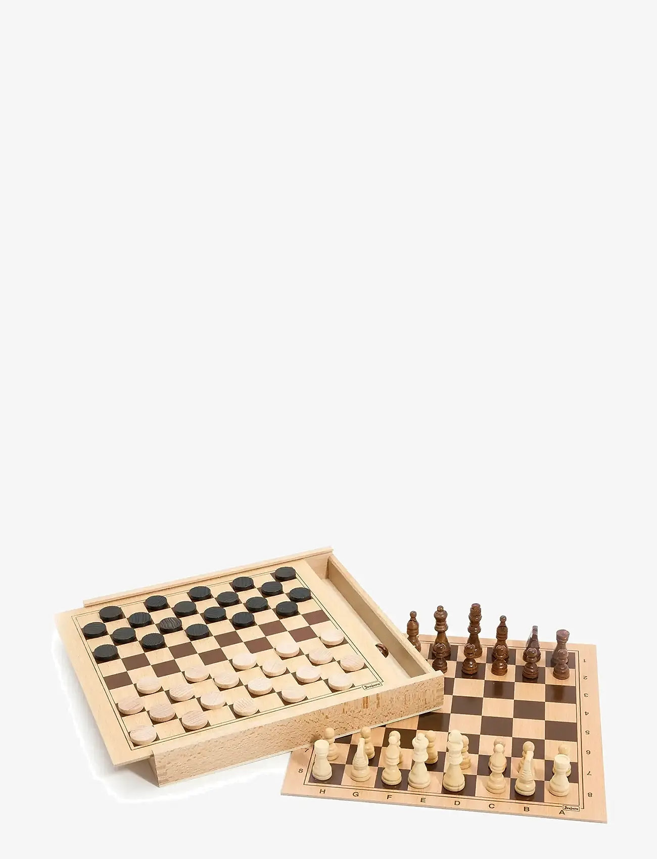 JeuJura - Game - Chess & Checkers - borðspil - brown - 0