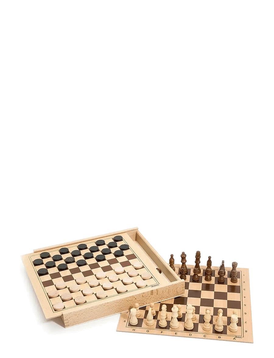 JeuJura - Game - Chess & Checkers - brettspiele - brown - 0