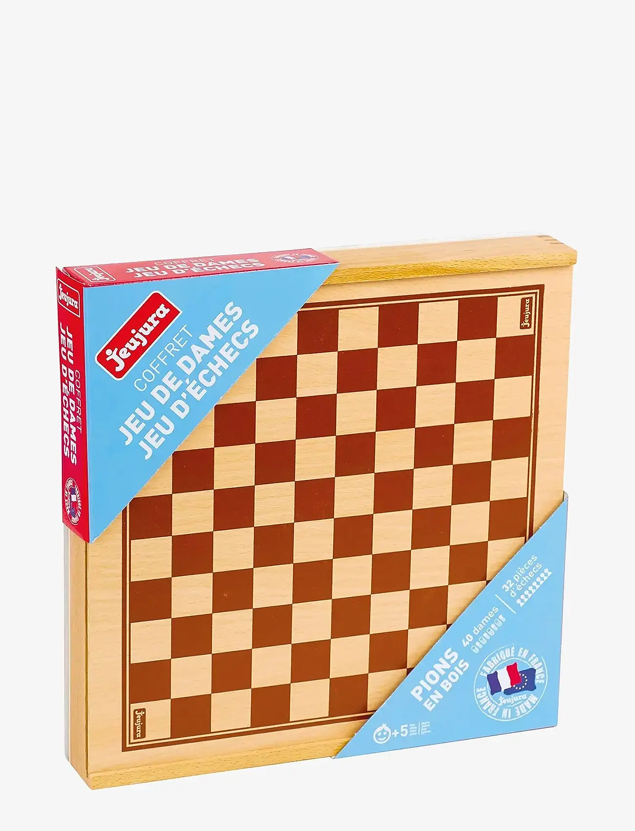 JeuJura - Game - Chess & Checkers - borðspil - brown - 1