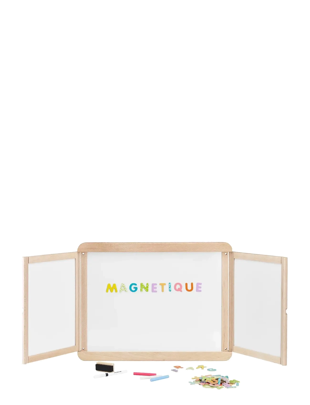 JEUJURA Blackboard - Magnetic Wall Triptych 113 Cm Weiß - One Size - Kinder
