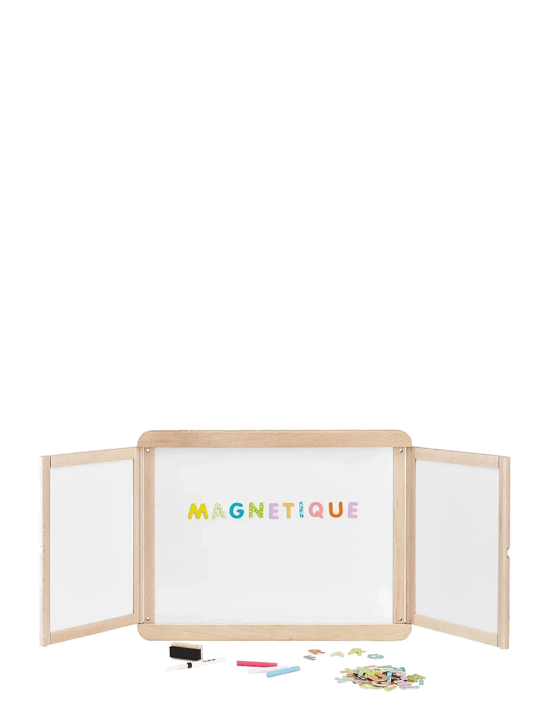 JeuJura - Blackboard - Magnetic Wall Triptych 113 cm - zeichenbretter - brown - 0