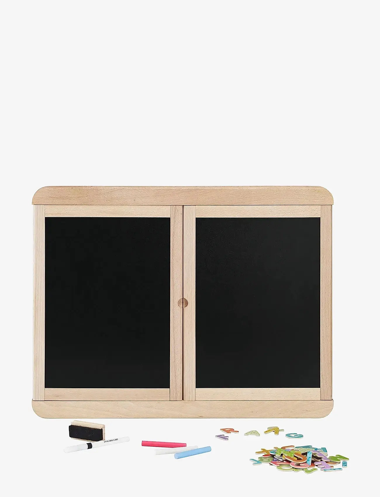 JeuJura - Blackboard - Magnetic Wall Triptych 113 cm - zeichenbretter - brown - 1